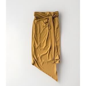 Nine West Tan Tight Pencil Skirt Size S Stretchy Spandex